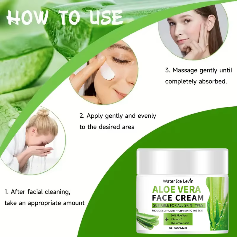 Crème pour le visage à l'aloe vera
