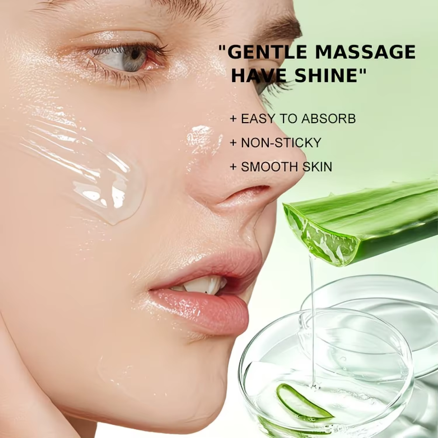 Gel d'aloe vera avec acide hyaluronique