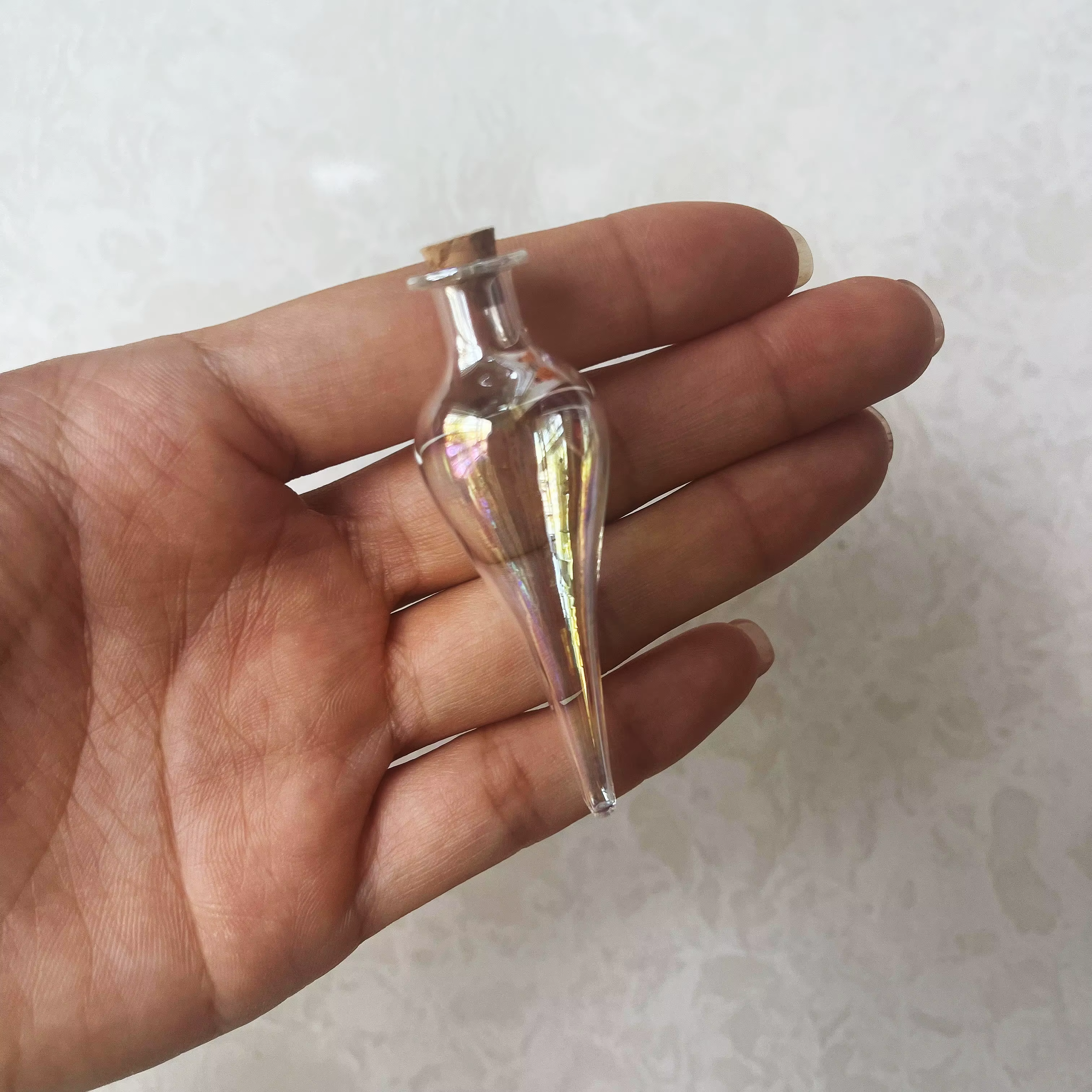 10/20X pendentif de voiture Felix Felicis Potion liquide magique chance couleur changeante verre Potion bouteille verre souhaitant dérive bouteilles