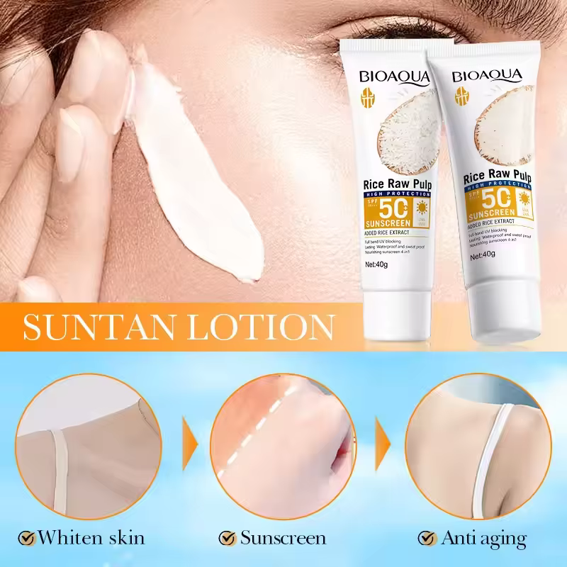 Crème solaire pour le visage SPF 50+