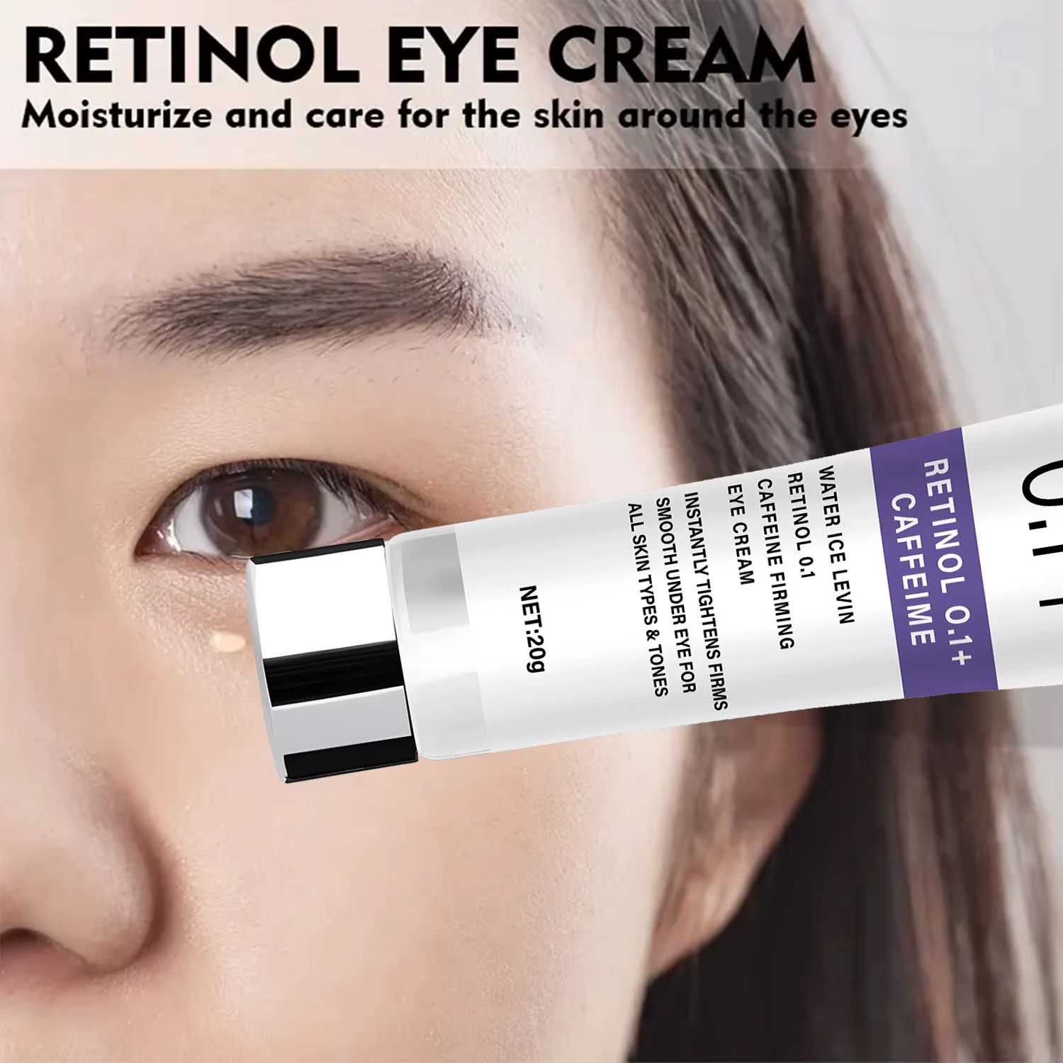 Crème raffermissante pour les yeux au rétinol 0.1+