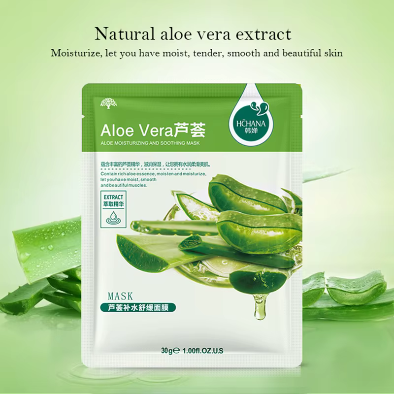 30 pièces Fruits frais masques faciaux soins de la peau du visage hydratant raffermissant