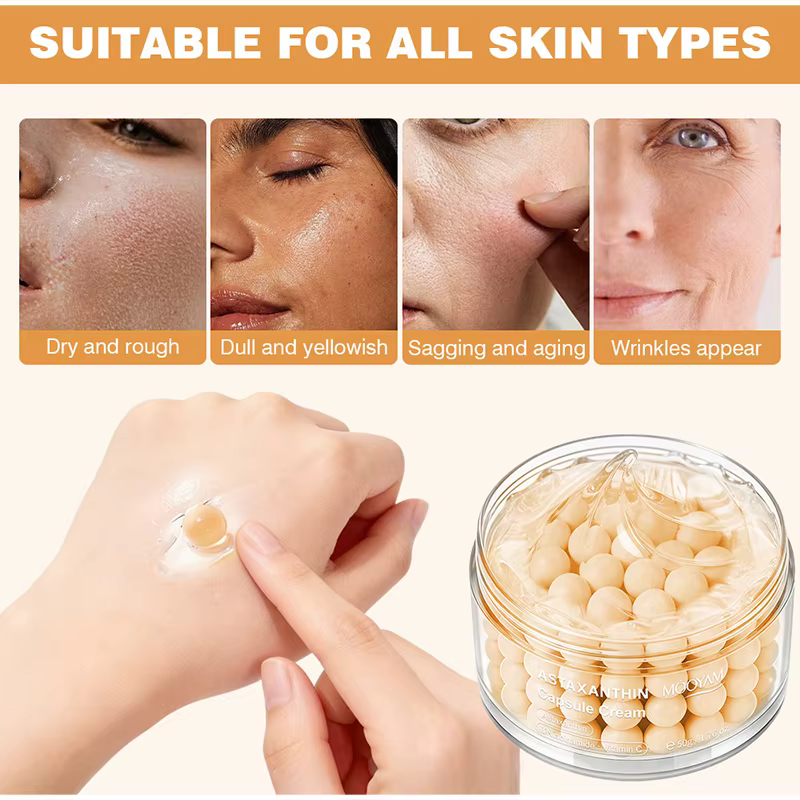 Crème Visage Coréenne en Capsules avec Centella & Astaxanthine