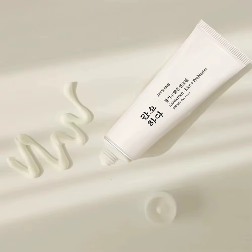 Crème solaire SPF50 +, crème solaire probiotique de riz coréen 50ml