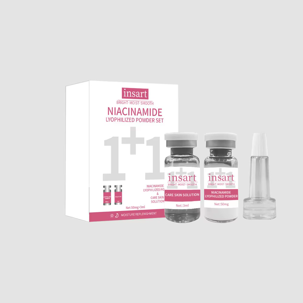 Niacinamide Oligopeptide VC poudre lyophilisée sérum pour le visage Anti-âge éclaircissant Essence hydratante pour tous les soins de la peau