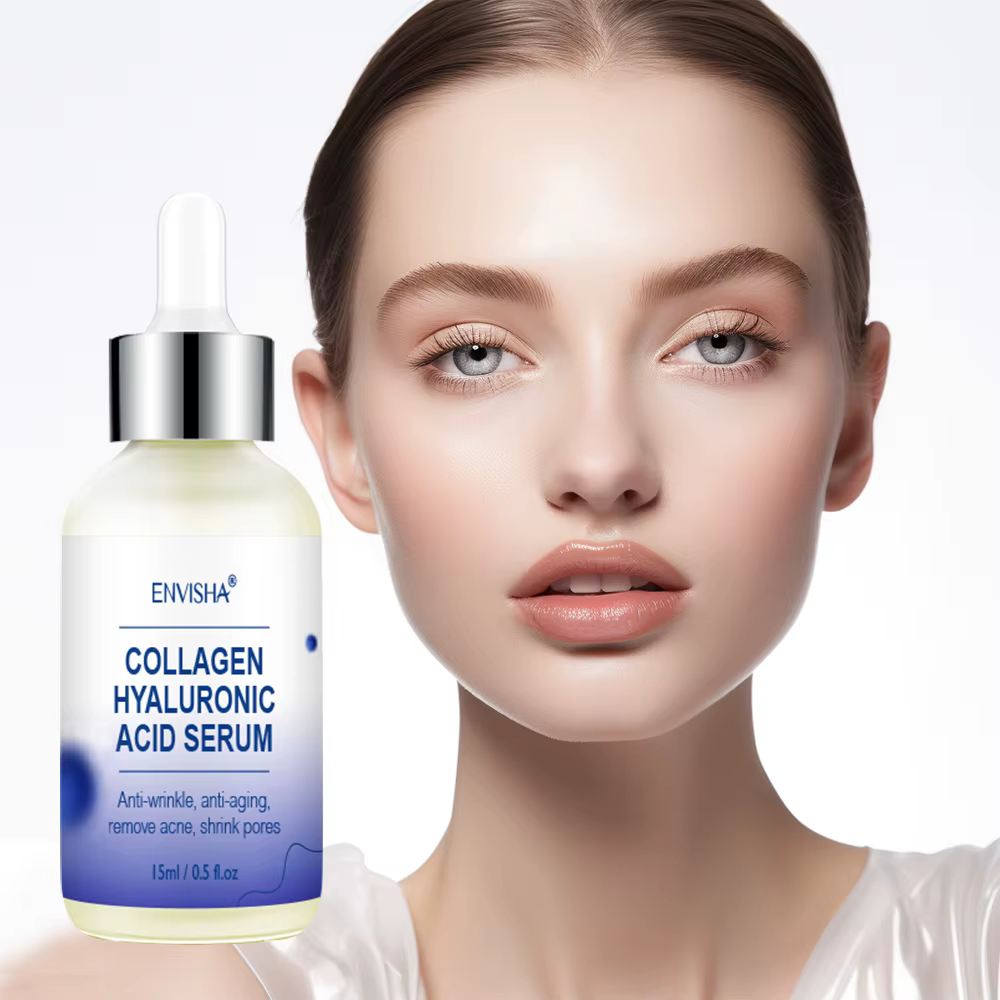ENVISHA soin du visage peau collagène acide hyaluronique sérum rétinol vitamine Anti-âge rides hydratant blanchissant rétrécit les Pores