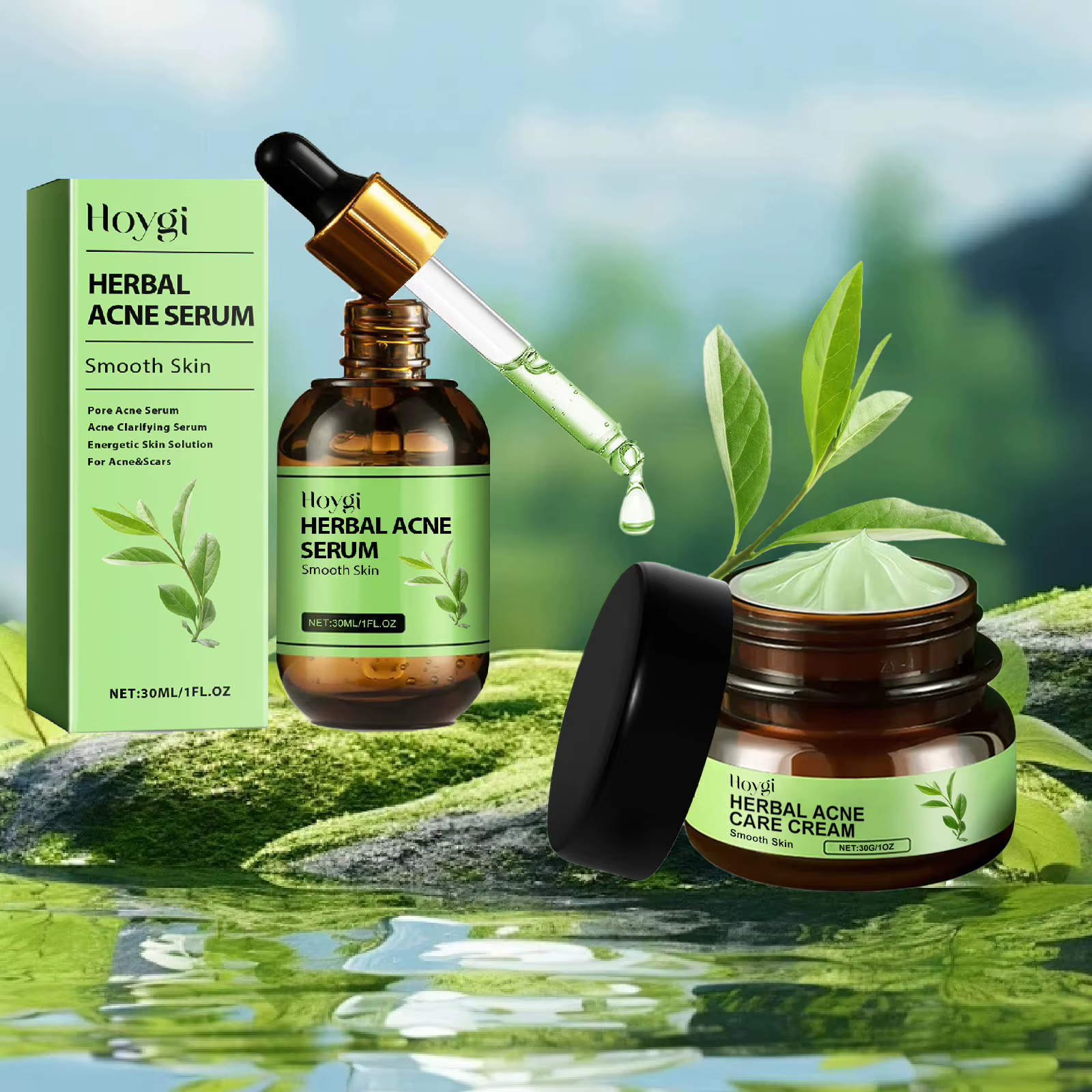 Crème pour le visage contre l'acné