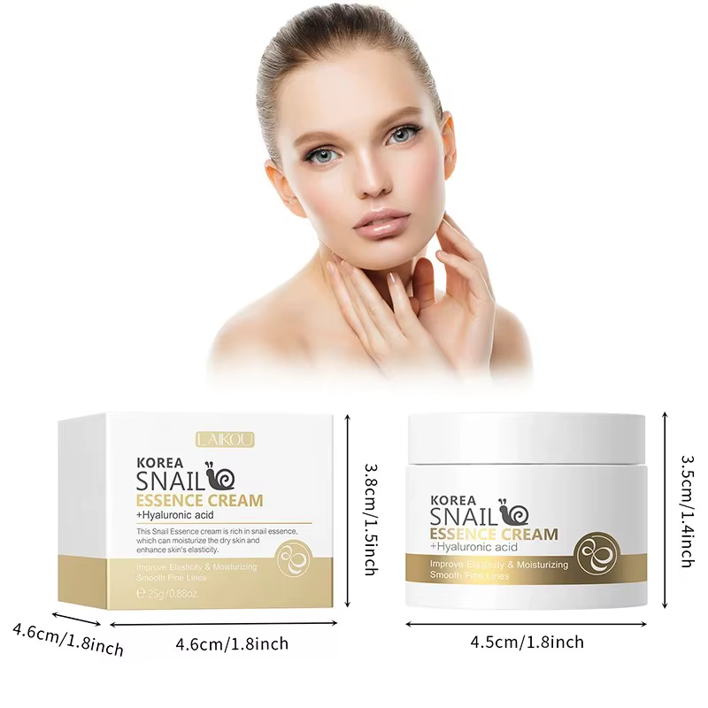 Crème pour le visage à base d'escargot