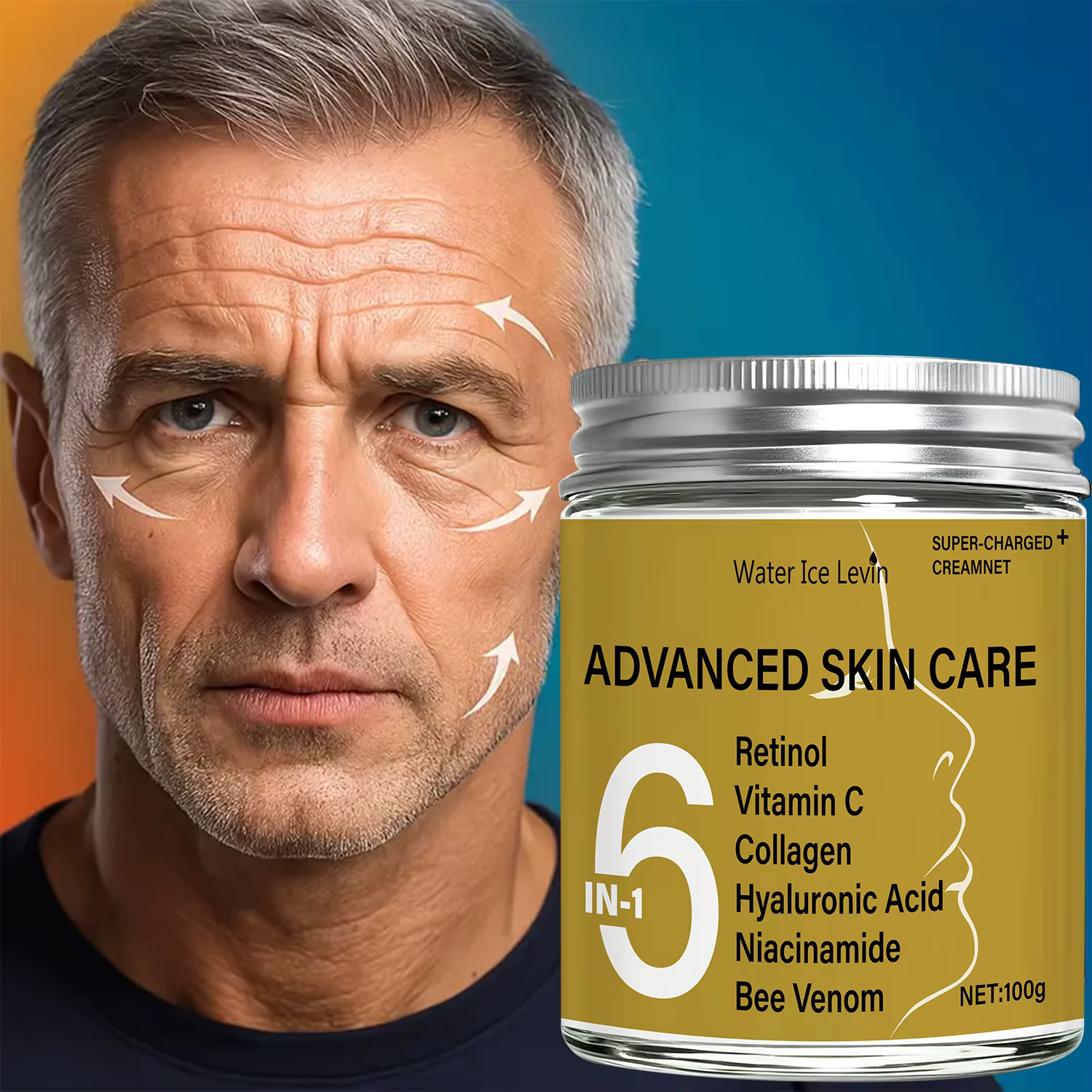 Crème Visage Avancée Hiver - Complexe Rétinol, Vitamine C et Venin d'Abeille, Éclat et Fermeté, Formule Multi-Actions pour Peau Radieuse