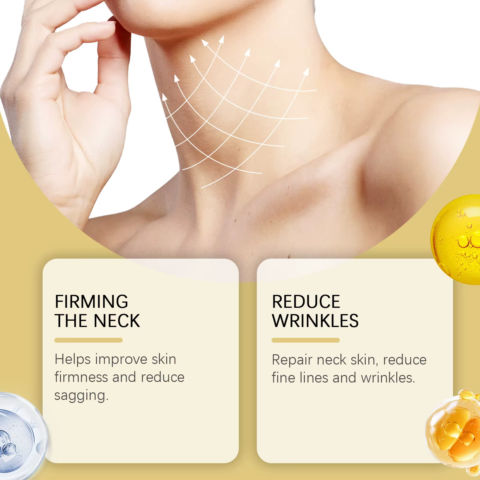 Crème de Massage pour le cou à rouleau