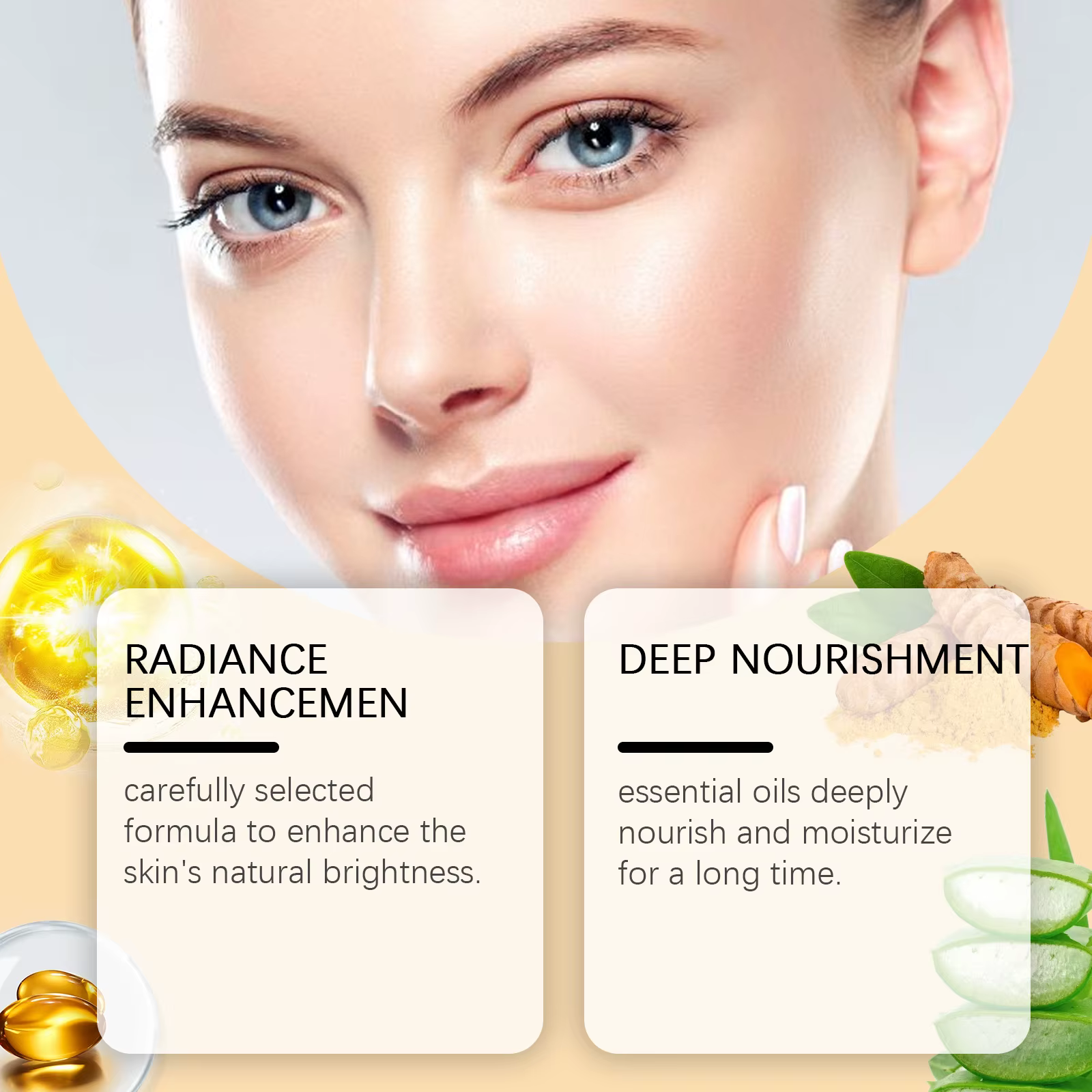 Huile essentielle de curcuma pour le visage