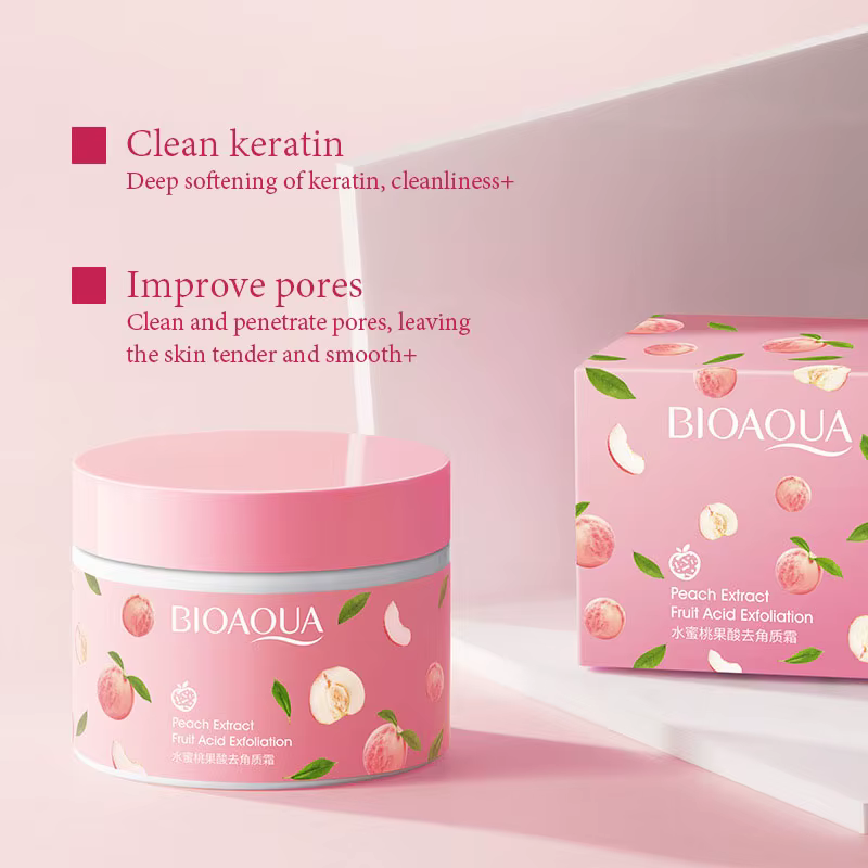 BIOAQUA miel pêche exfoliant crème pour le visage gommage