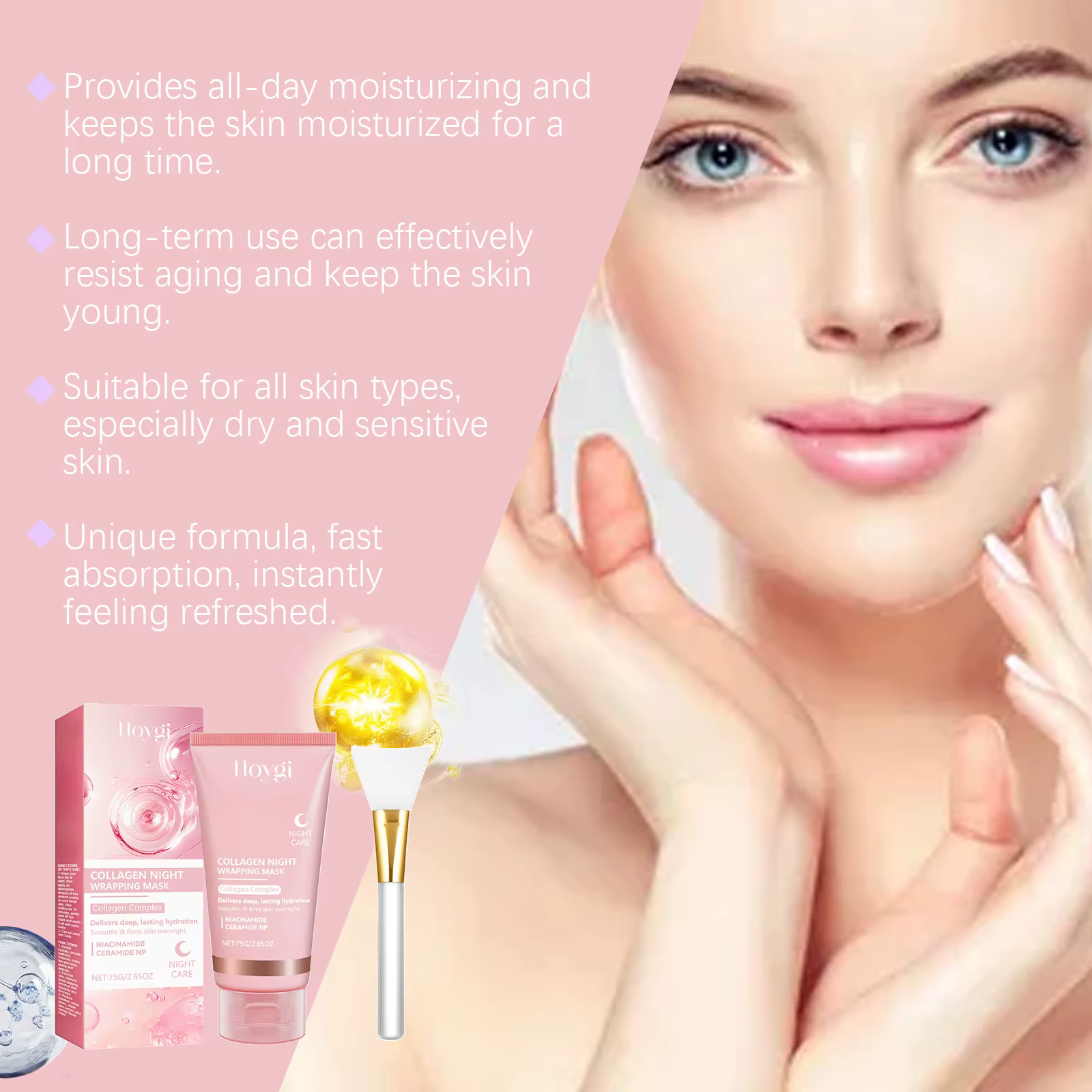 Masque exfoliant au collagène