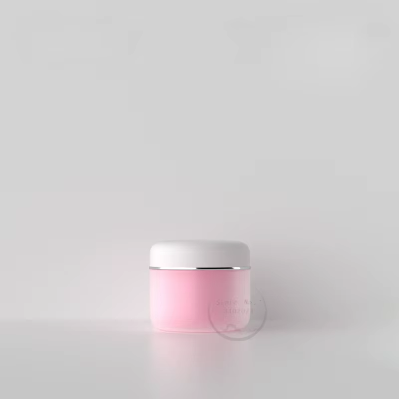 Pots cosmétiques en plastique vides à double paroi