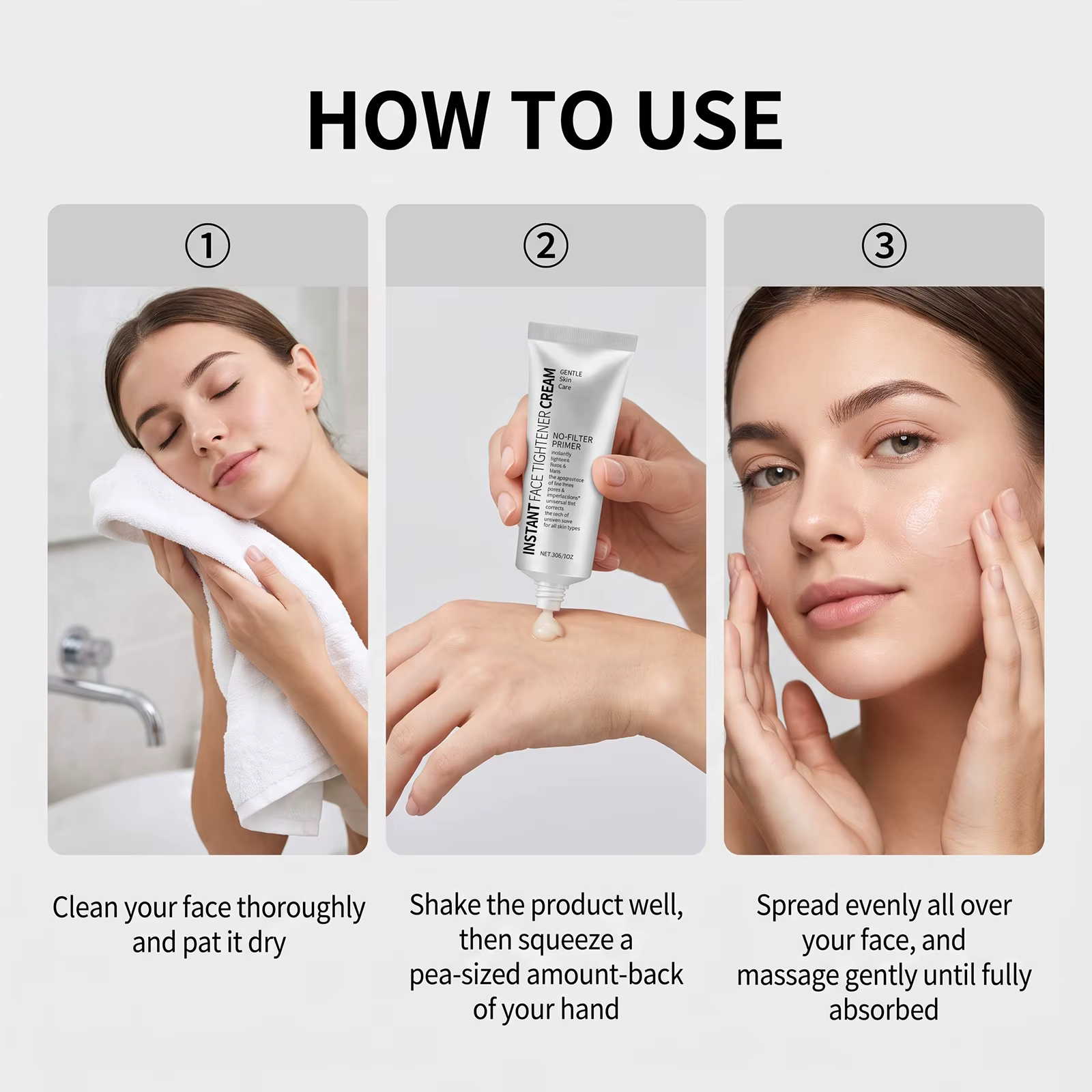 Crème de base hydratante pour le visage, lisse les ridules, répare la barrière cutanée, nourrit en profondeur, base de maquillage douce, tous types de peaux