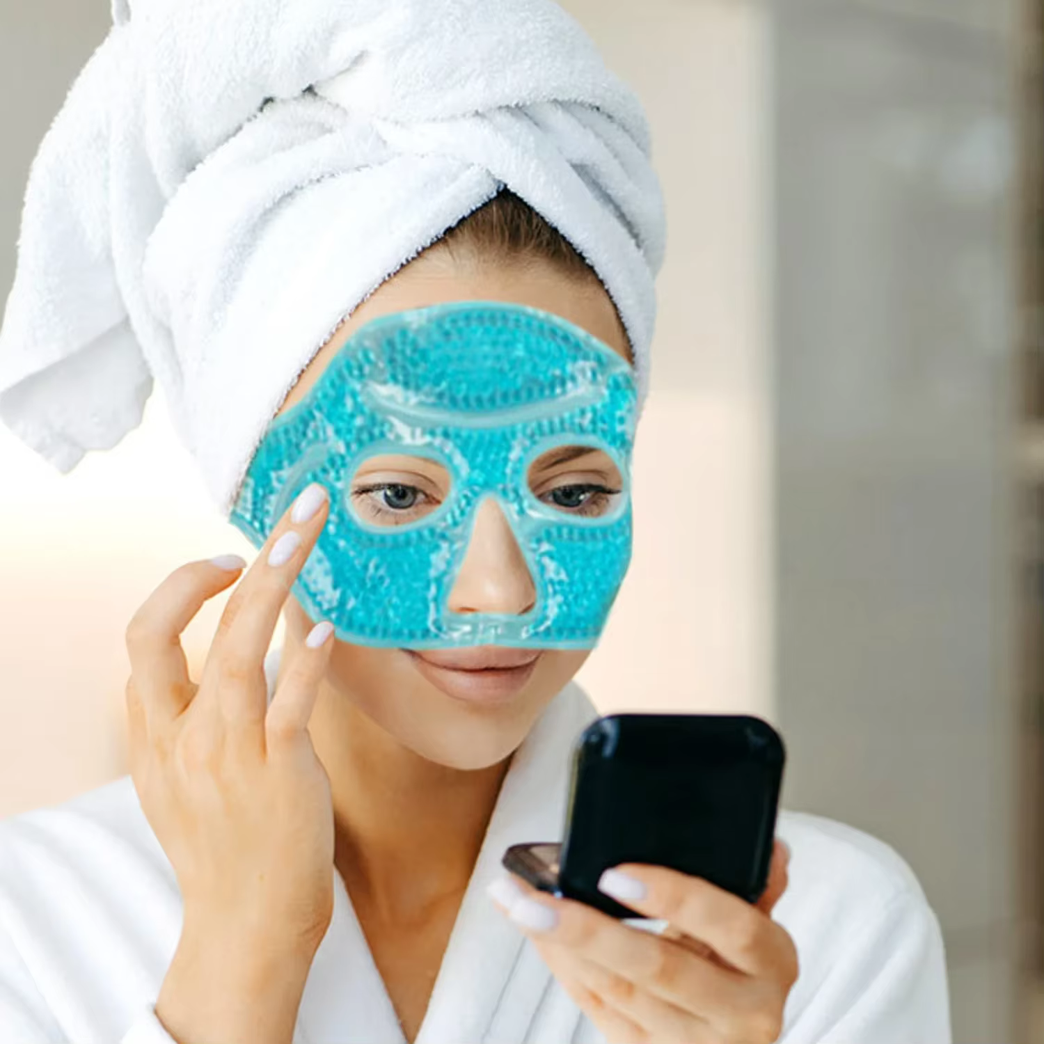 Masque Facial en Gel, Pack froid
