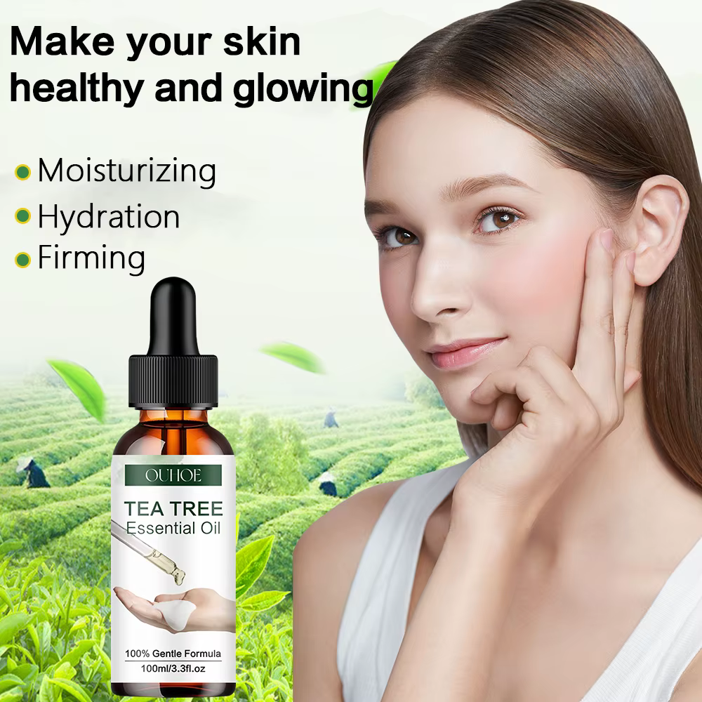 Huile Essentielle Pure d'Arbre à Thé Naturelle Hydratante pour le Visage