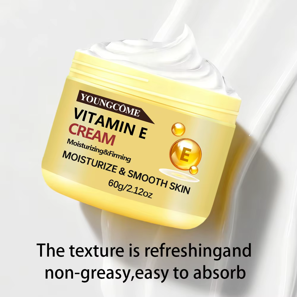 YOUNGCOME Ensemble crème et sérum à la vitamine E – Soin visage hydratant anti-âge pour tous les types de peau 30/60 ml