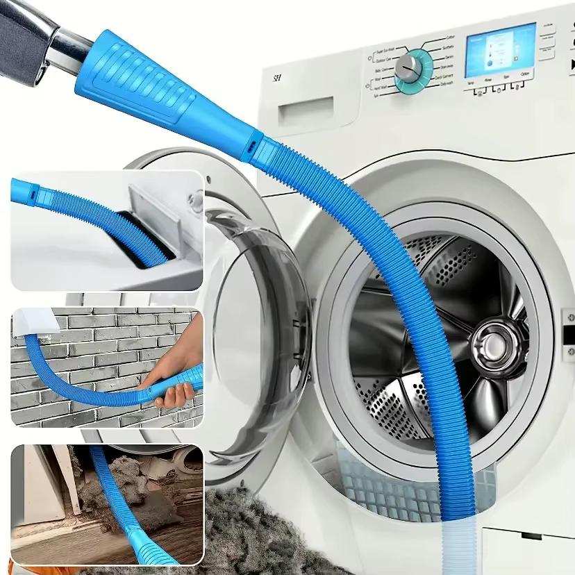 Kit de nettoyage des conduits d'aspirateur, Tuyau d'aspiration pour sécheuse, Dépoussiéreur en coton