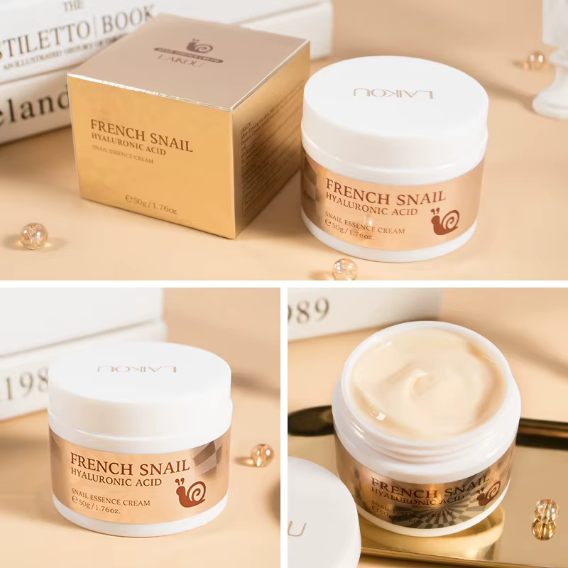 LAIKOU escargot crème pour le visage acide hyaluronique hydratant raffermissant