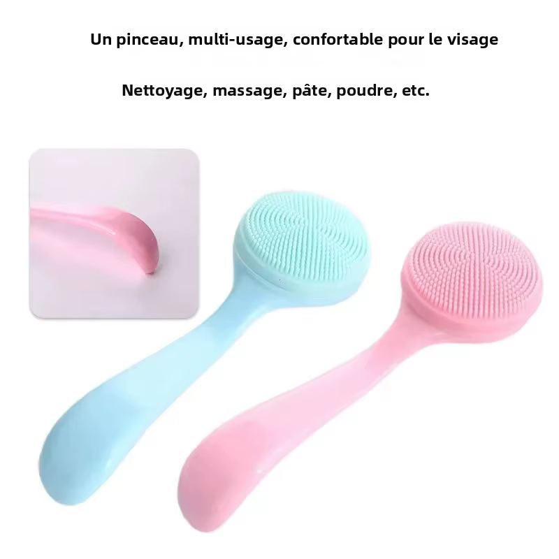 Brosse nettoyante pour le visage en silicone souple