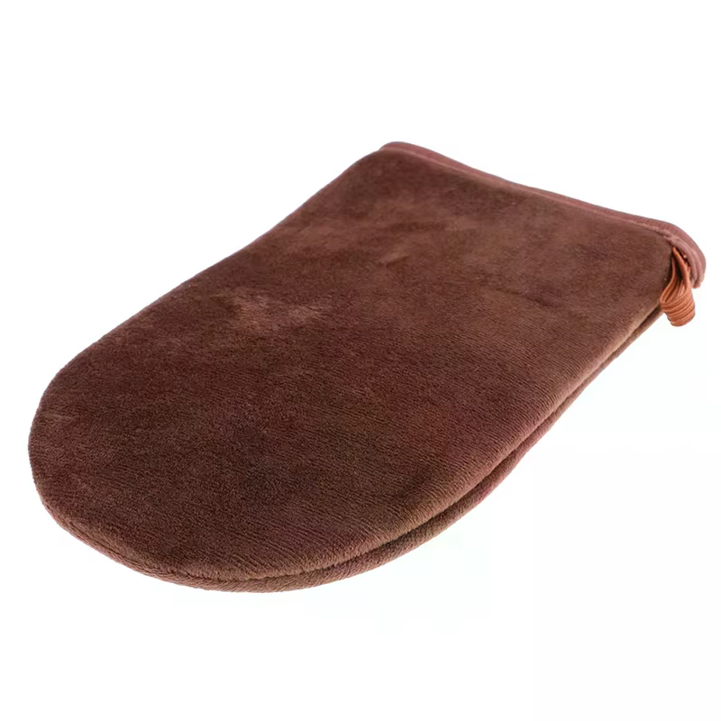 Gants applicateurs réutilisables marron pour crème