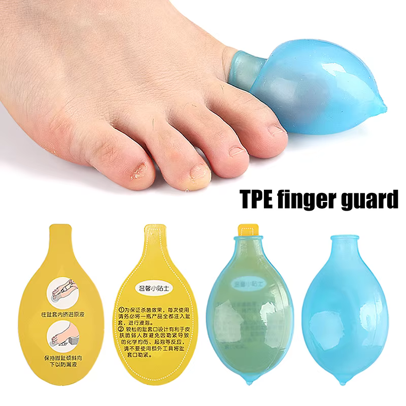 Potion de trempage pour les blessures des orteils et des doigts, douche des plaies, housse de protection étanche, outil de soins des pieds pour hommes et femmes