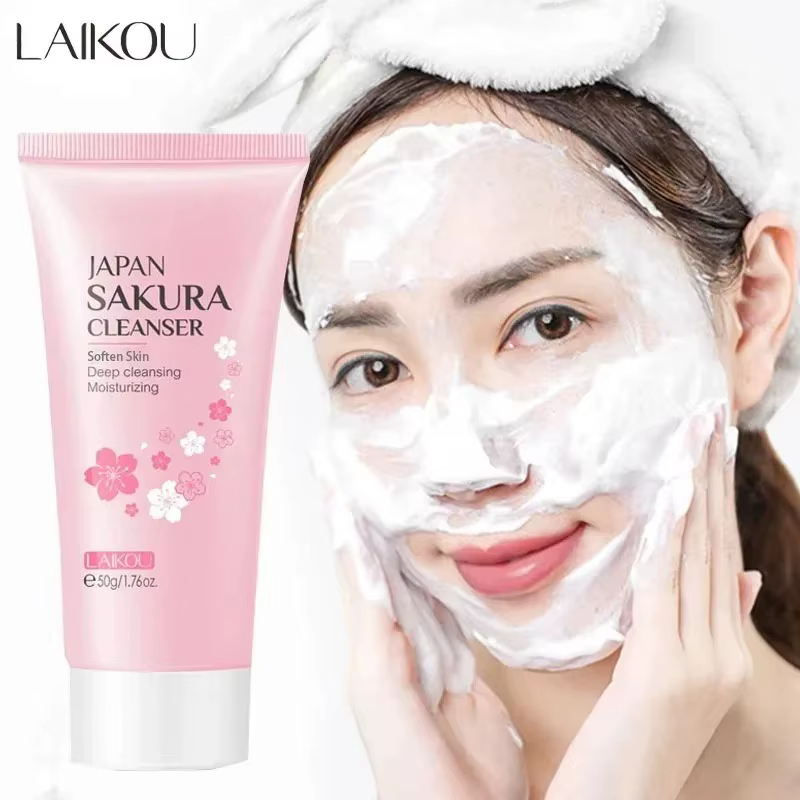 LAIKOU Sakura nettoyant pour le visage mousse lavage