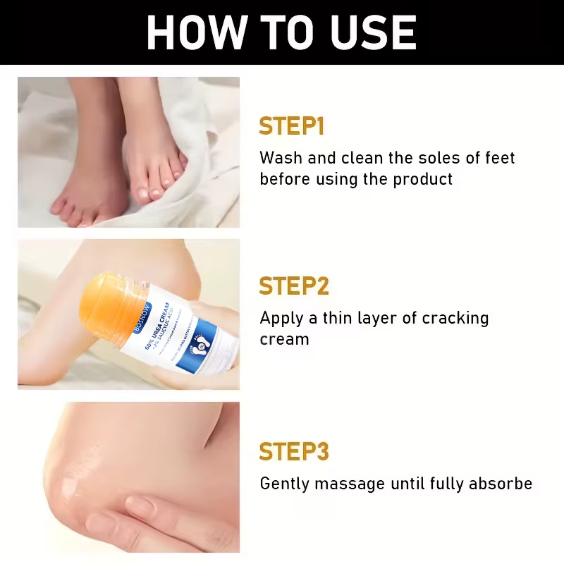【Anti-sécheresse extrême】 Stick pour les mains et les pieds à 60 % d'urée + 2 % d'acide salicylique