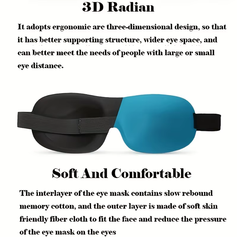 Masque de sommeil profilé 3D