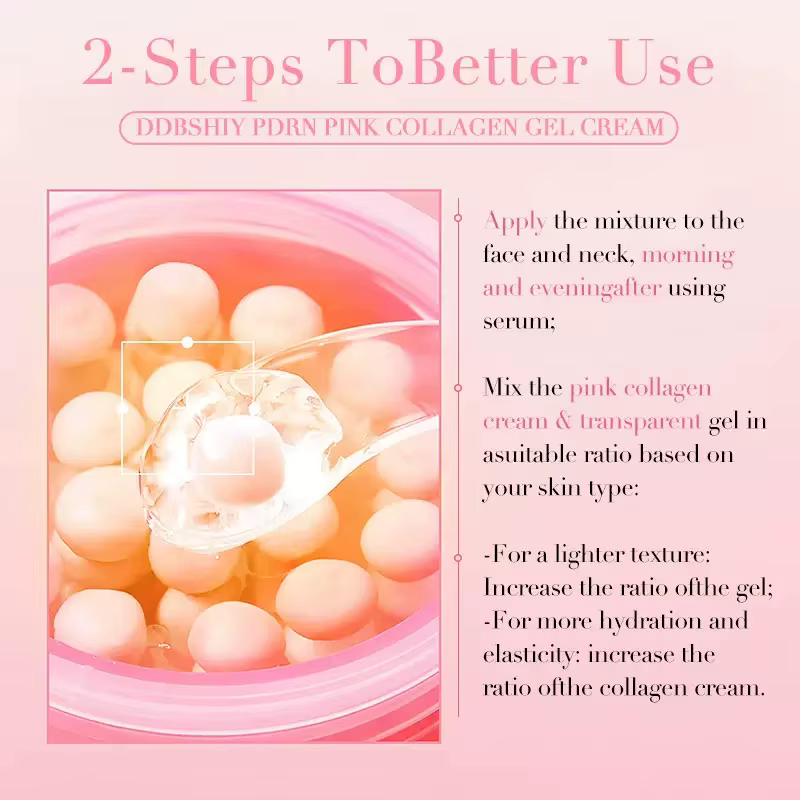 Crème pour le visage au collagène et aux perles pour femmes
