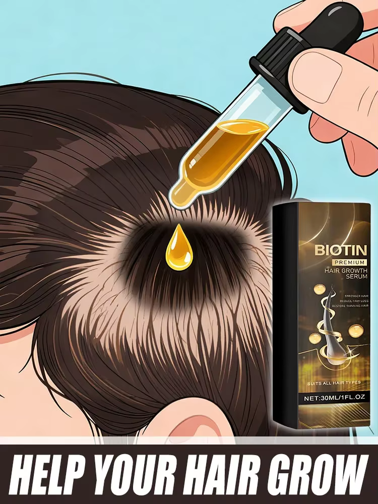 Essence anti-chute de cheveux, favorise la croissance des cheveux et améliore l'environnement du cuir chevelu