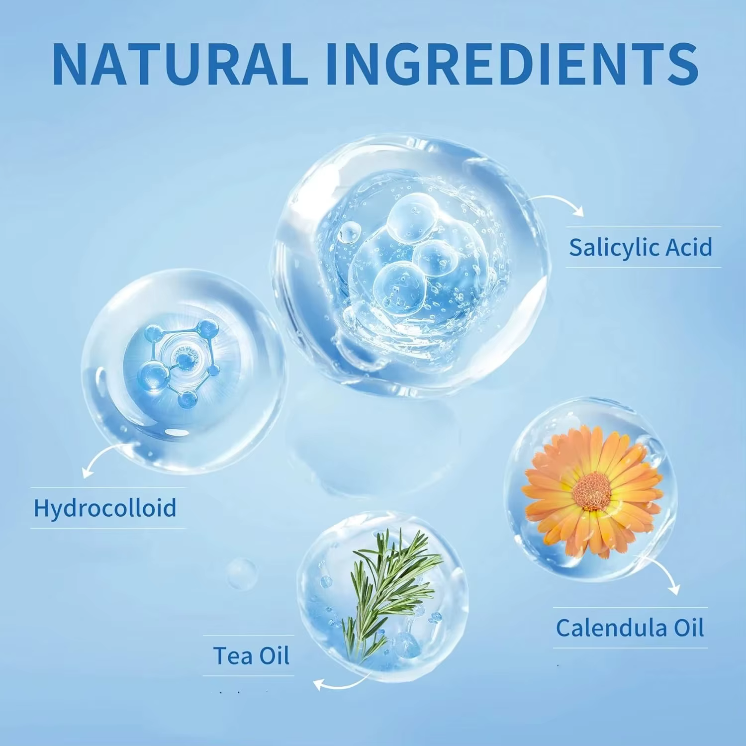 Autocollants hydrocolloïdes contre l'acné
