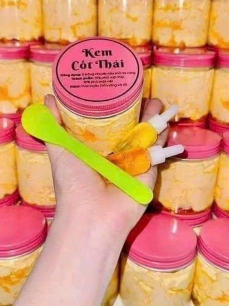Saussurea Costus Crème pour le corps à base de plantes thaïlandaises 200g - Formule de luxe Elixir en or 24 carats déjeunissant 