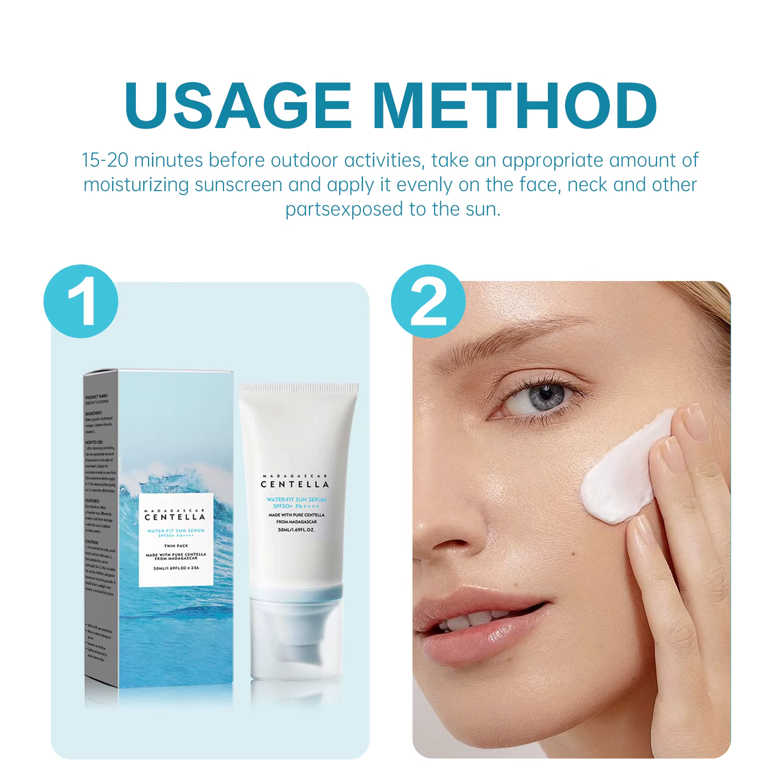 Crème solaire hyaluronique SPF50