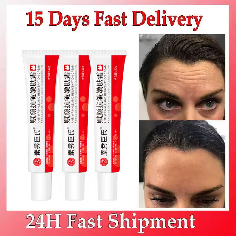 Crème Visage Anti-Âge Instantanée Anti-Rides, Raffermissante, Liftante, Atténue les Ridules, Éclaircissante, Hydratante, Illuminatrice, Resserre la Peau