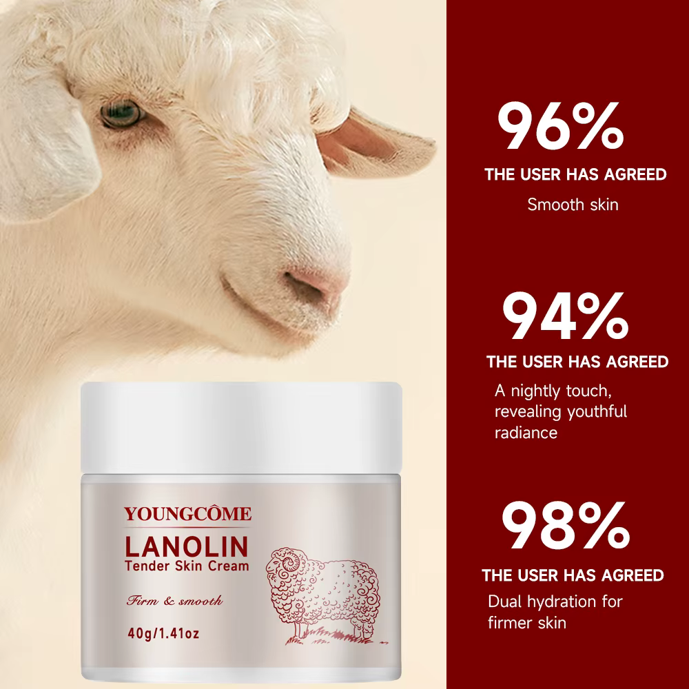 Crème de lanoline 100% pure pour peaux sèches et démangeaisons