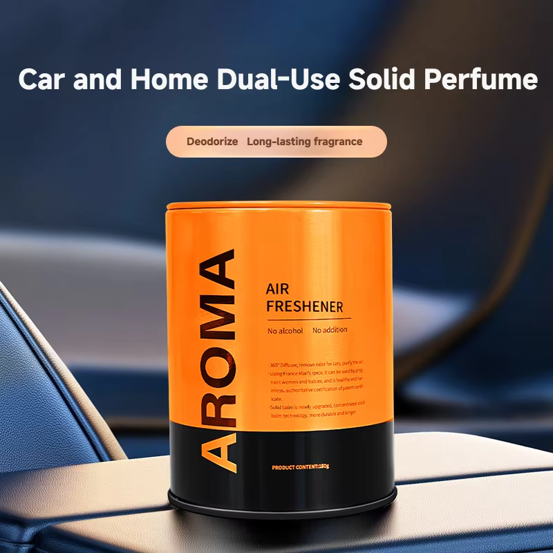 1pc Crème solide désodorisante d'aromathérapie automobile avancée, laisse un parfum longue durée et élimine les odeurs dans les voitures et les maisons