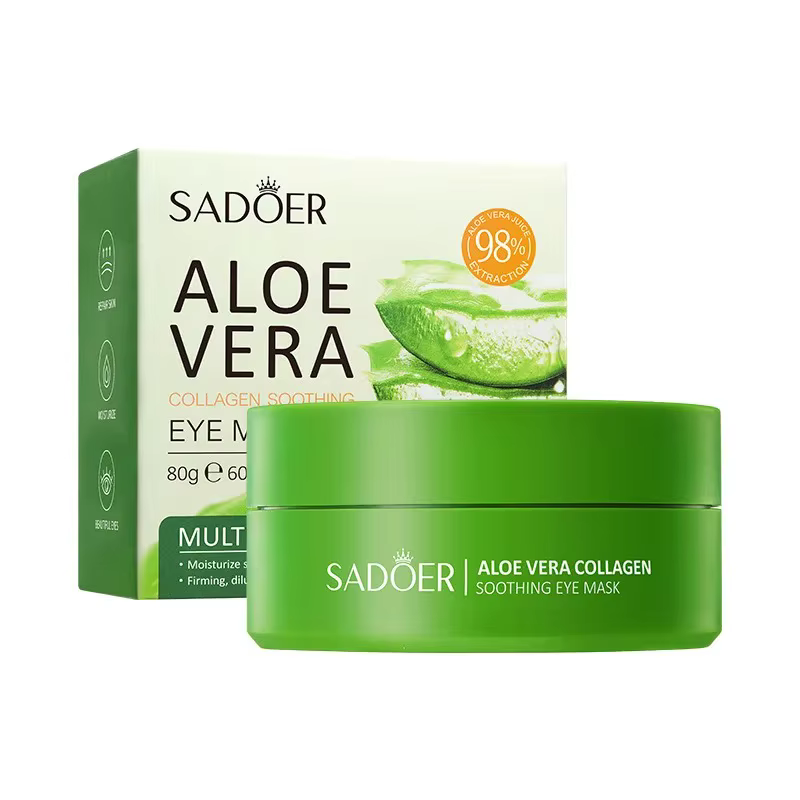 Masque pour les yeux au collagène à l'aloe Vera