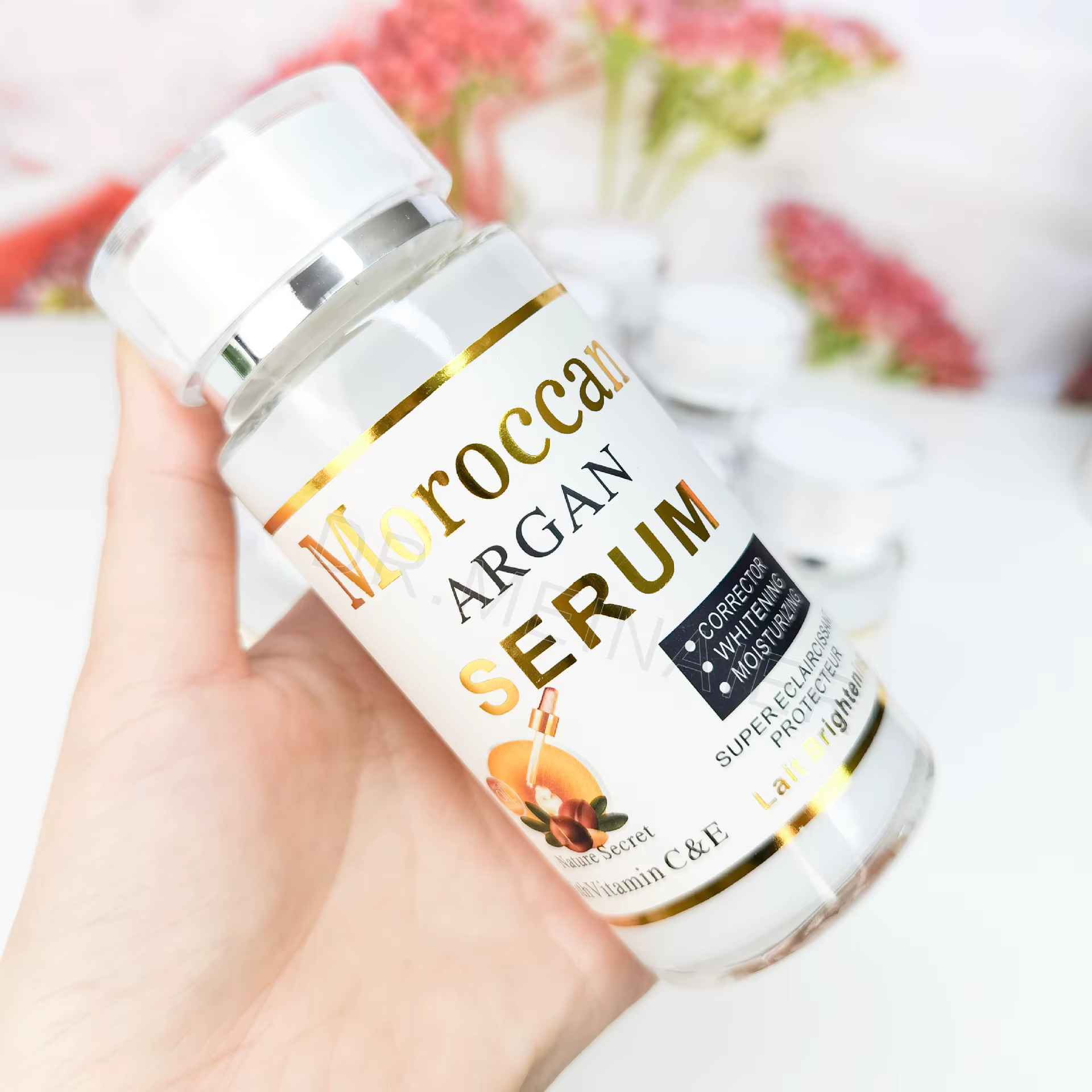 Sérum au glutathion 120 ml pour le visage et les yeux pour éclaircir la peau