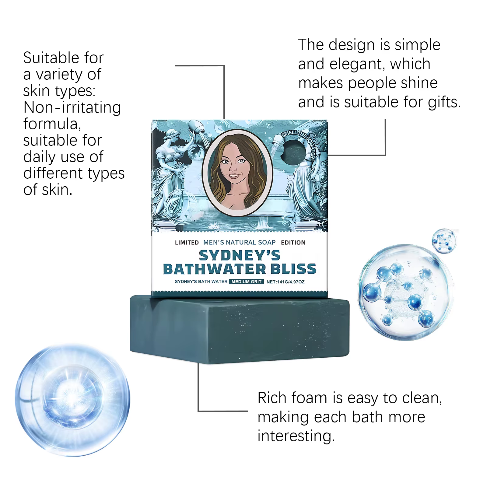 Savon naturel nourrissant pour le bain