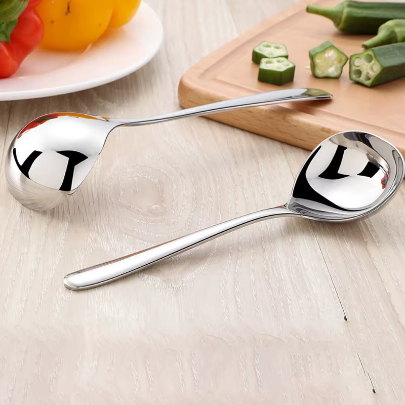Cuillère UNIS issante en acier inoxydable à long manche, louche à soupe, cuillère coréenne, ustensiles de cuisine créatifs pour la maison, hôtel, marmite chaude