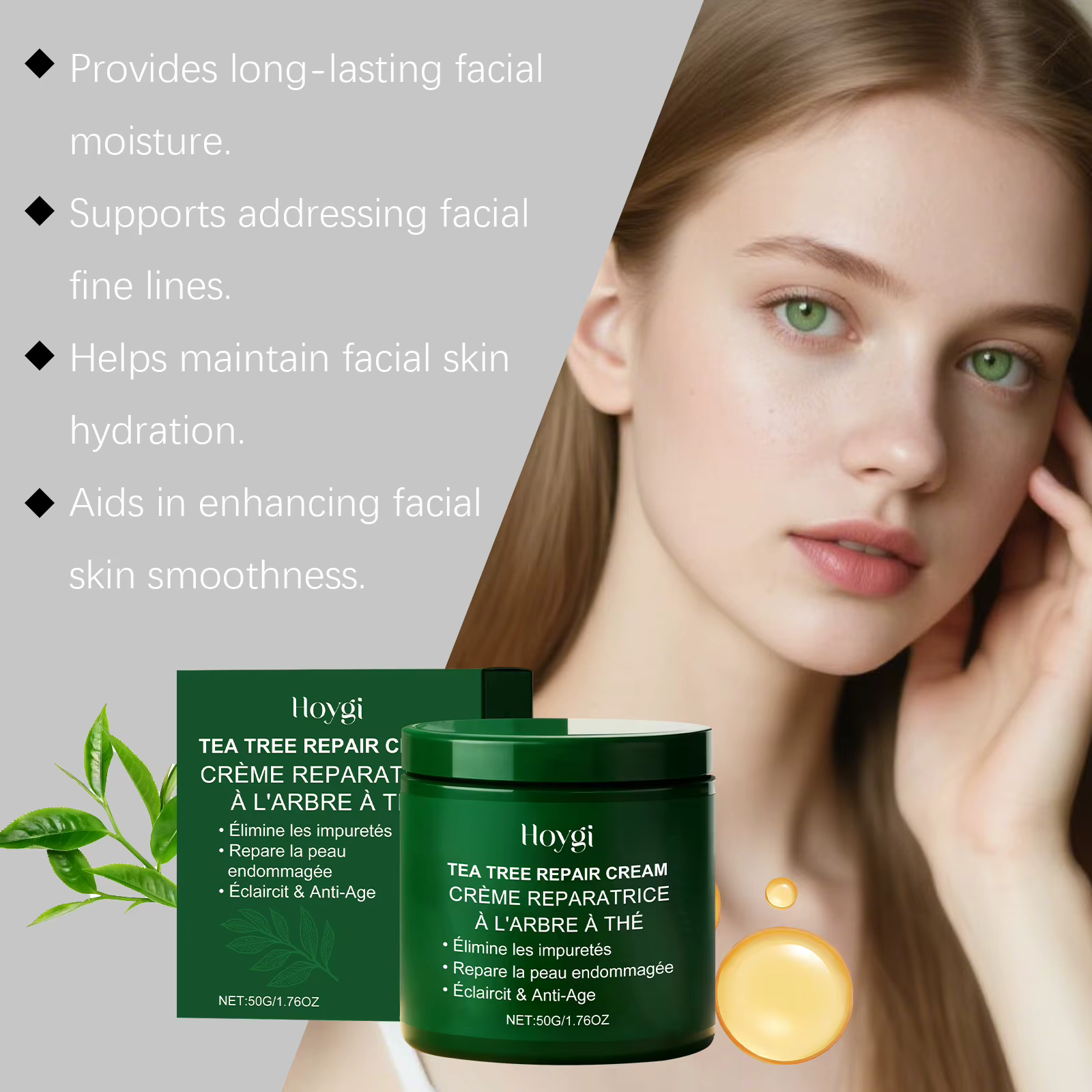 Crème réparatrice apaisante multi-action pour le visage