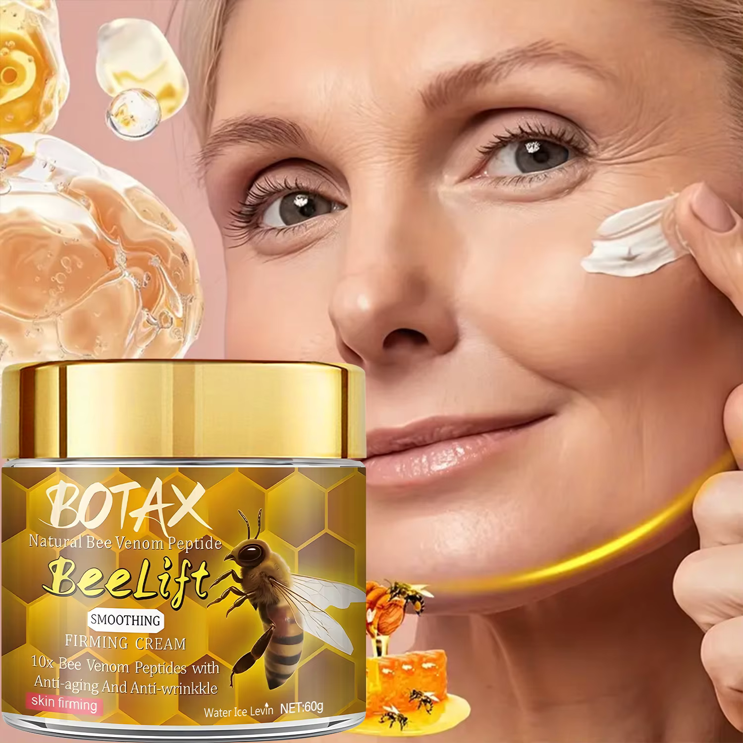 Botax Natural Beelift Crème pour le visage au peptide de venin d'abeille - 10x
