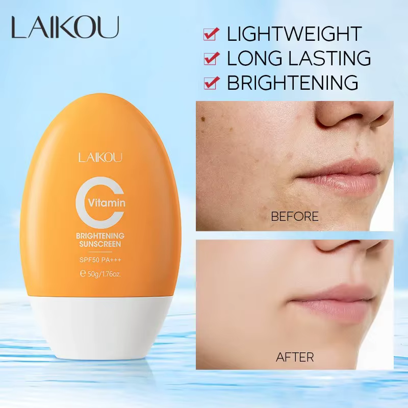 LAIKOU Crème Solaire Visage Vitamine C Ultra SPF50