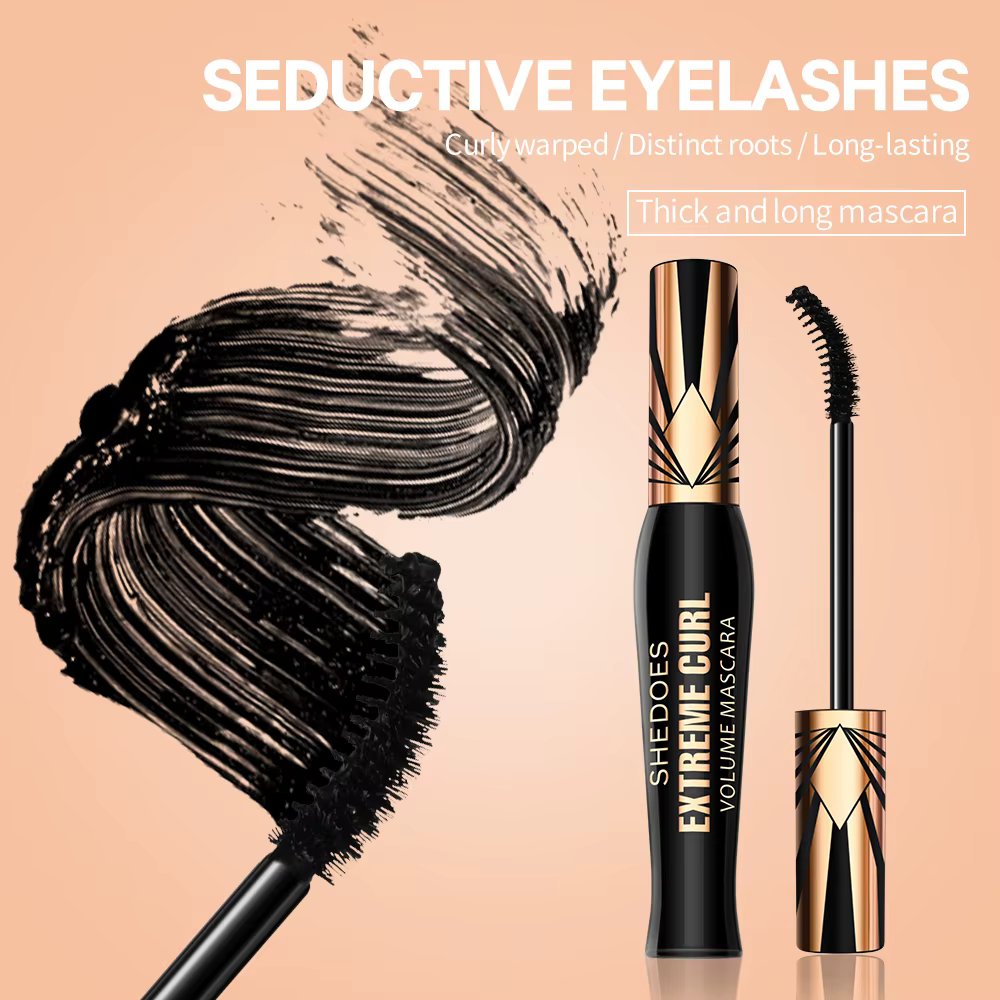 Mascara épaississant et bouclant, léger, waterproof, anti-bavures et durable
