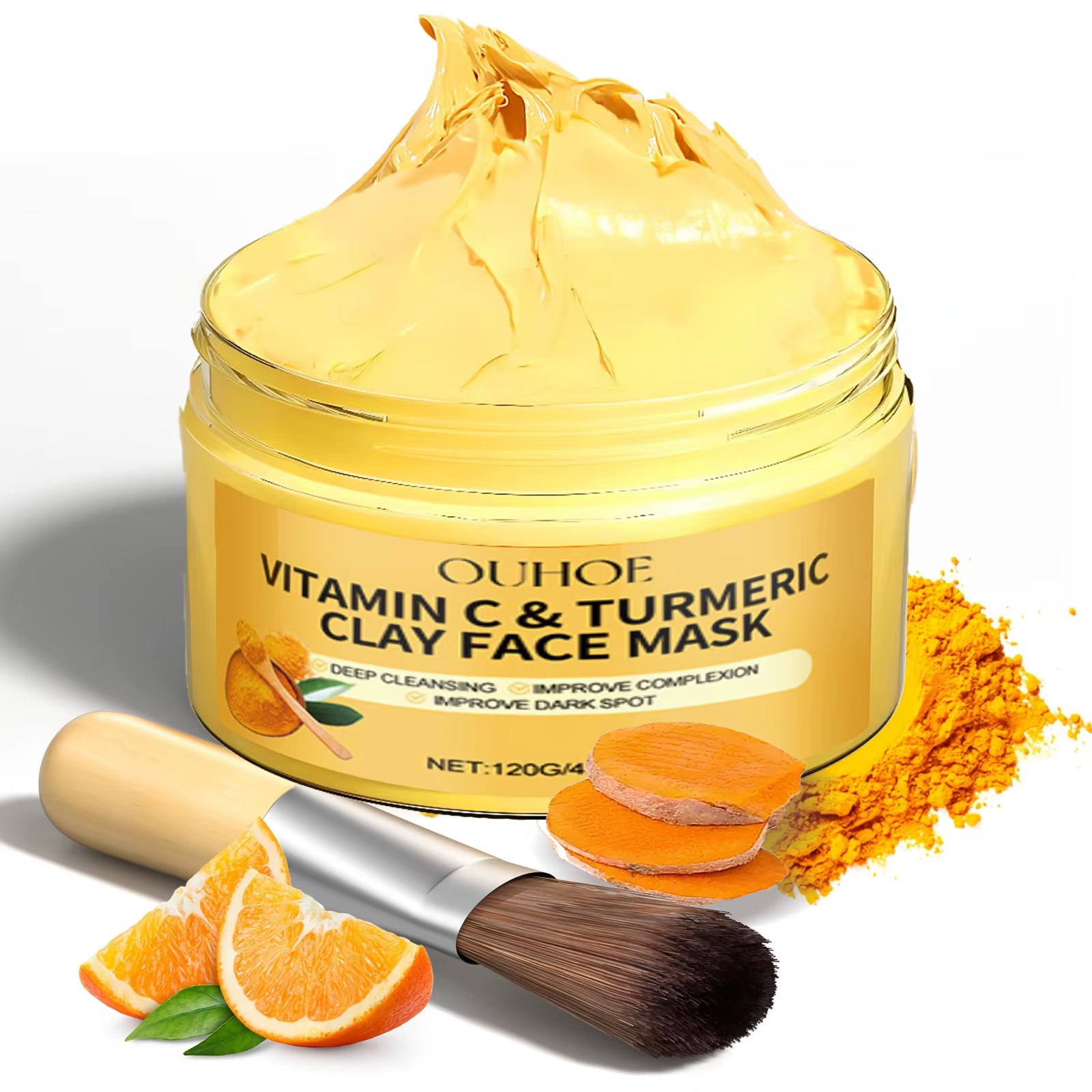 Masque facial exfoliant à la vitamine C