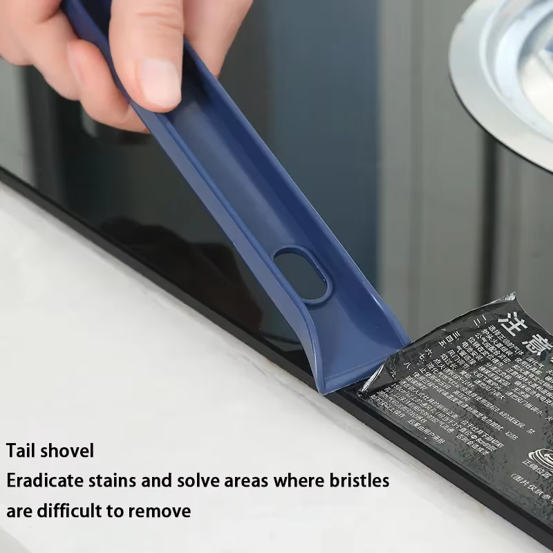 Brosse de nettoyage multifonction 2-en-1 pour salle de bain et carrelage – Nettoyeur efficace pour les coins et les interstices