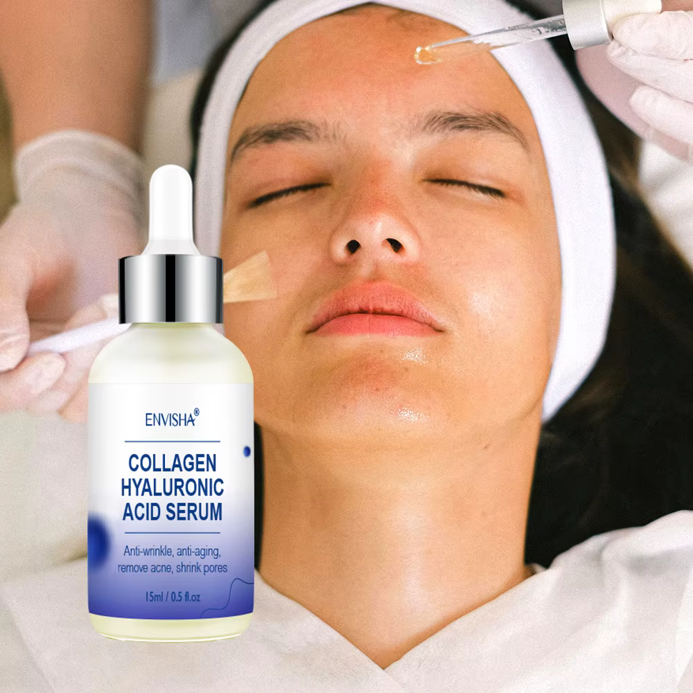 ENVISHA soin du visage peau collagène acide hyaluronique sérum rétinol vitamine Anti-âge rides hydratant blanchissant rétrécit les Pores