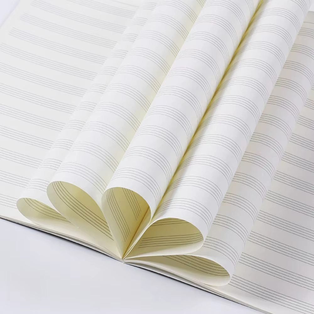 Carnet de partitions vierges en papier pour le personnel, Composition de partitions de musique, carnet de notes de musique artistique, papier manuscrit, carnet de Piano, écriture de chansons